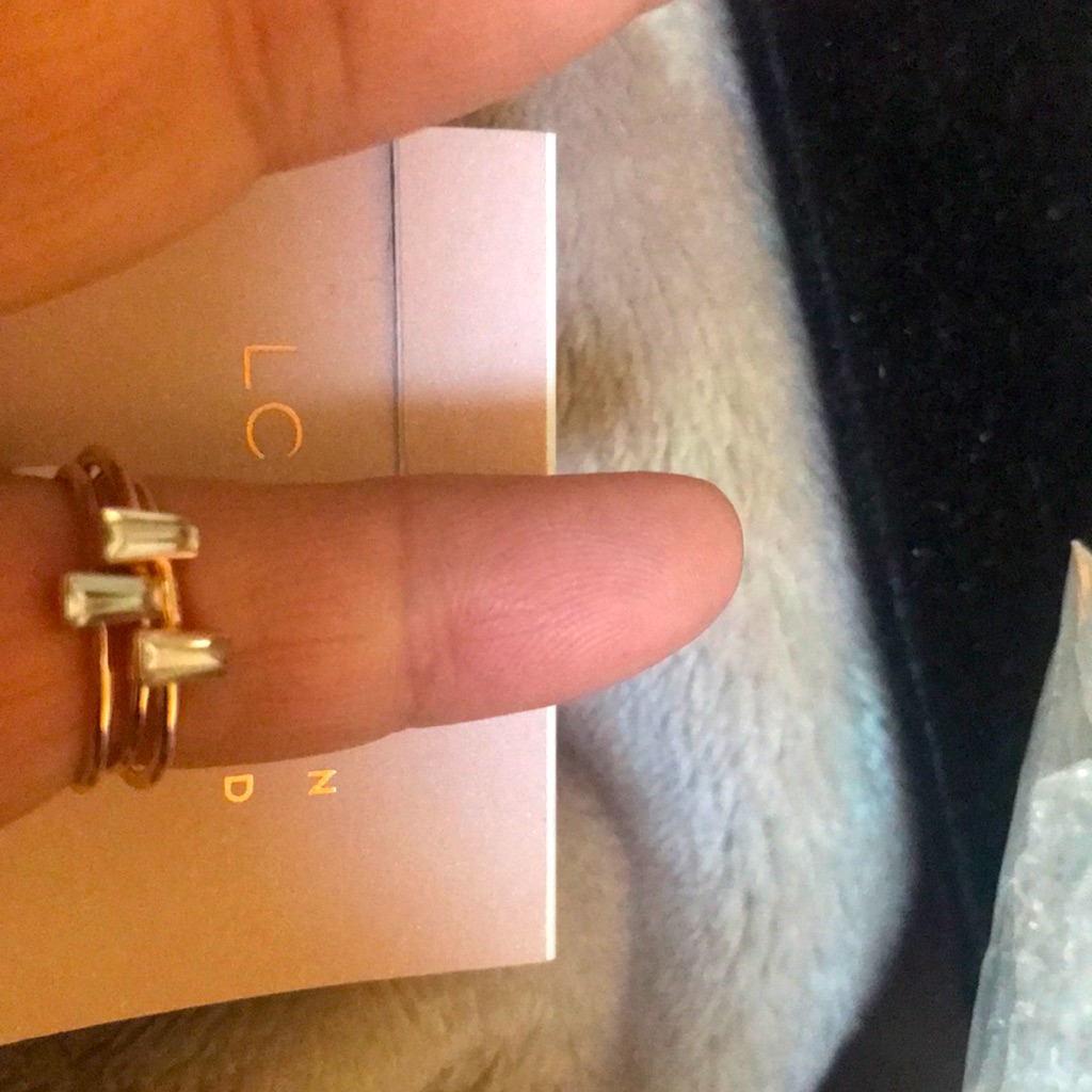 Lc Lauren Conrad Three Gold Rings 9$